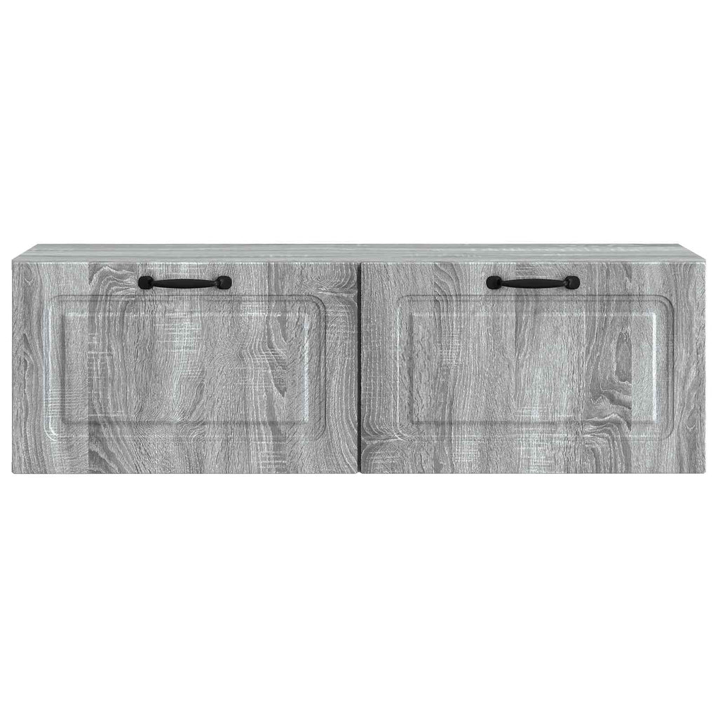 vidaXL Szafka RTV montowana na ścianie Szary Sonoma 98 x 31 x 30 cm