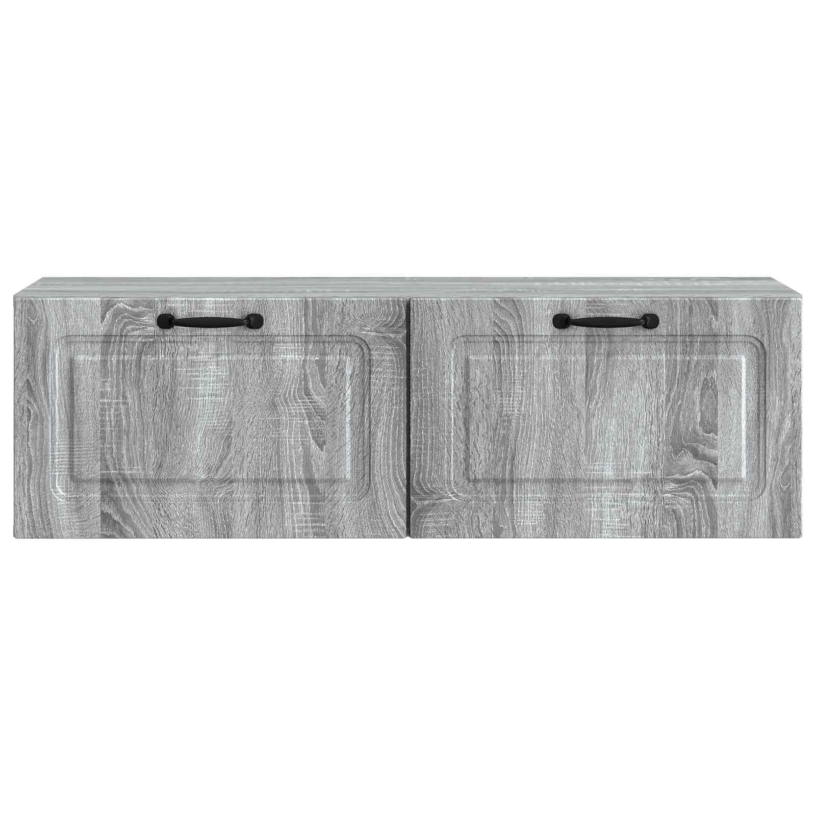 vidaXL Szafka RTV montowana na ścianie Szary Sonoma 98 x 31 x 30 cm