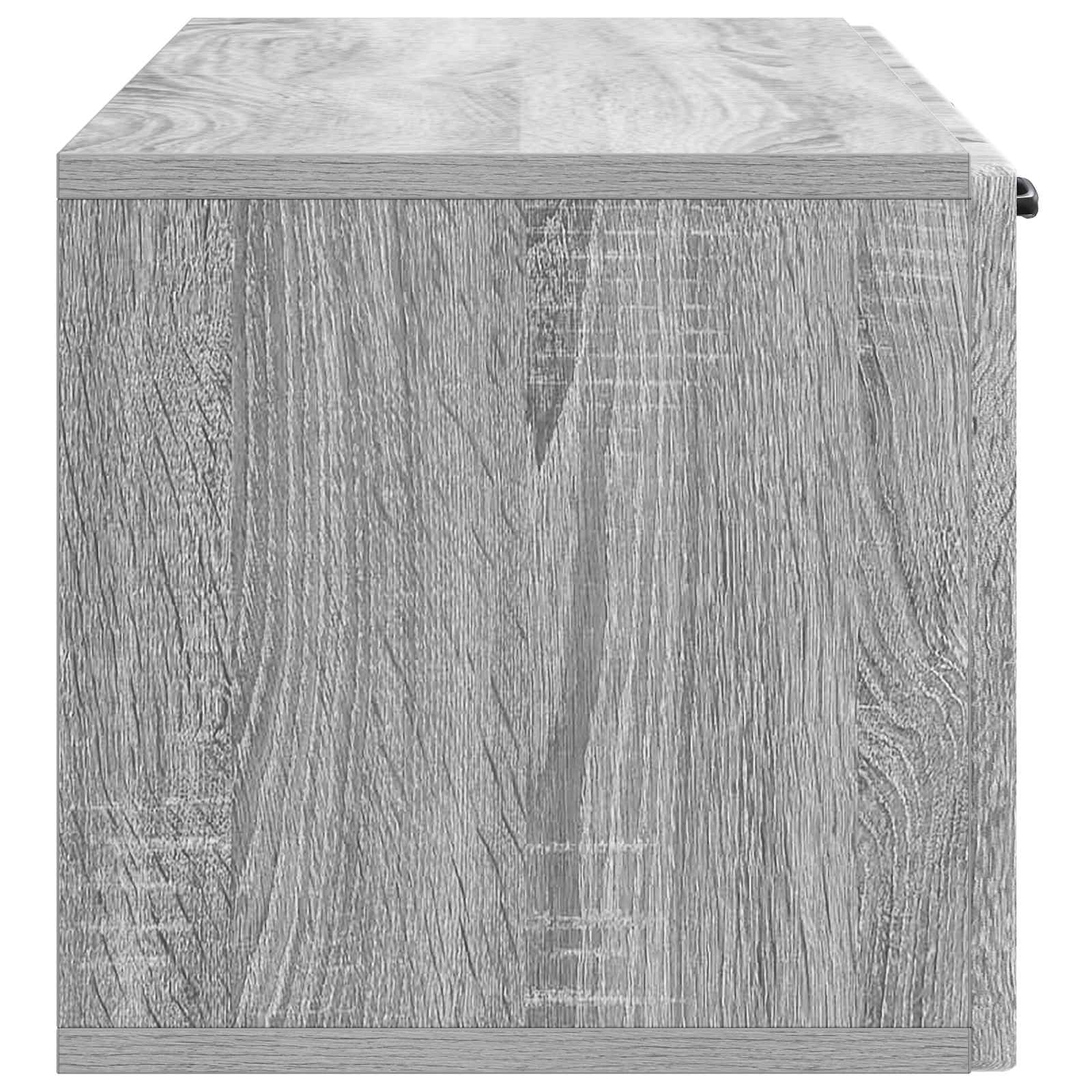 vidaXL Szafka RTV montowana na ścianie Szary Sonoma 98 x 31 x 30 cm