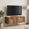 vidaXL Szafka RTV montowana na ścianie Stare drewno 98 x 31 x 30 cm