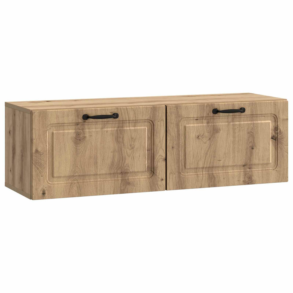 vidaXL Szafka RTV montowana na ścianie Dąb artisan 98 x 31 x 30 cm