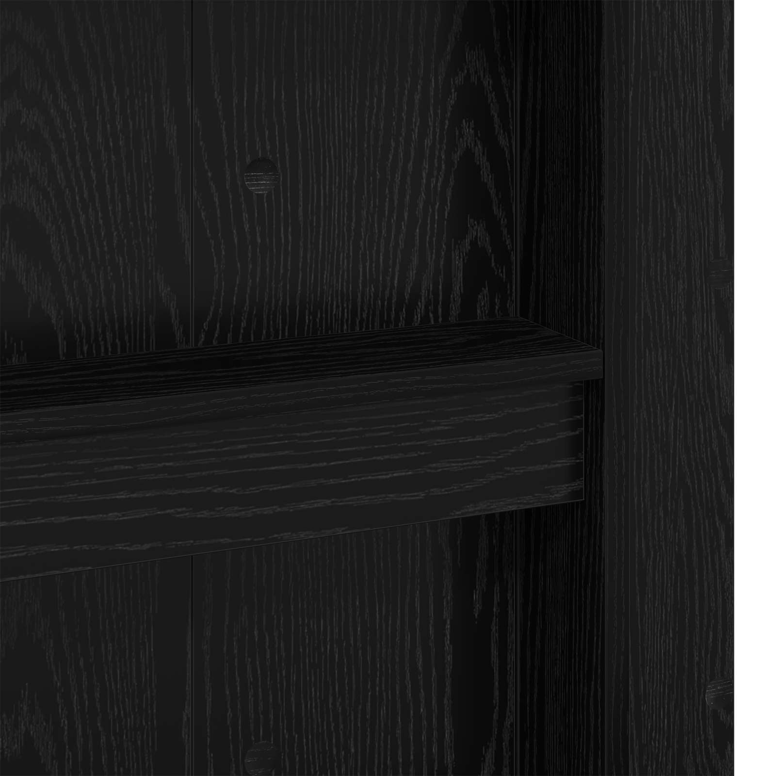 vidaXL Rama łóżka piętrowego z biurkiem Czarny Dąb 90 x 190 cm
