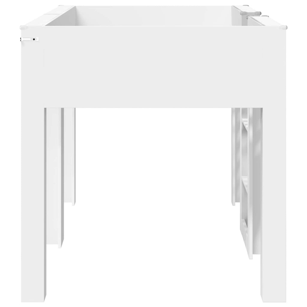 vidaXL Łóżko piętrowe dla dzieci z materacem Biały 100 x 200 cm
