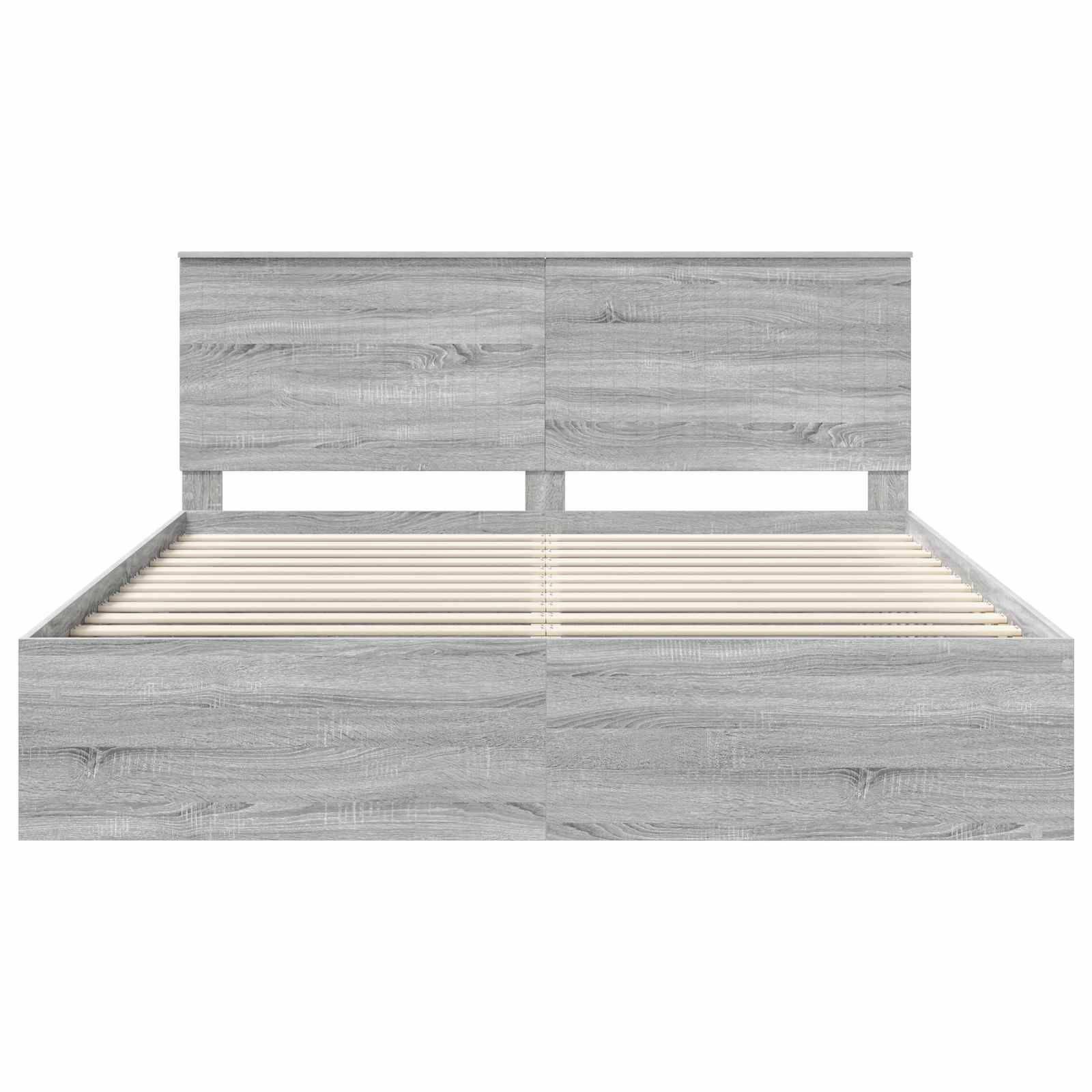 vidaXL Ramka łóżka Szary Sonoma 180 x 200 cm Lite drewno sosnowe