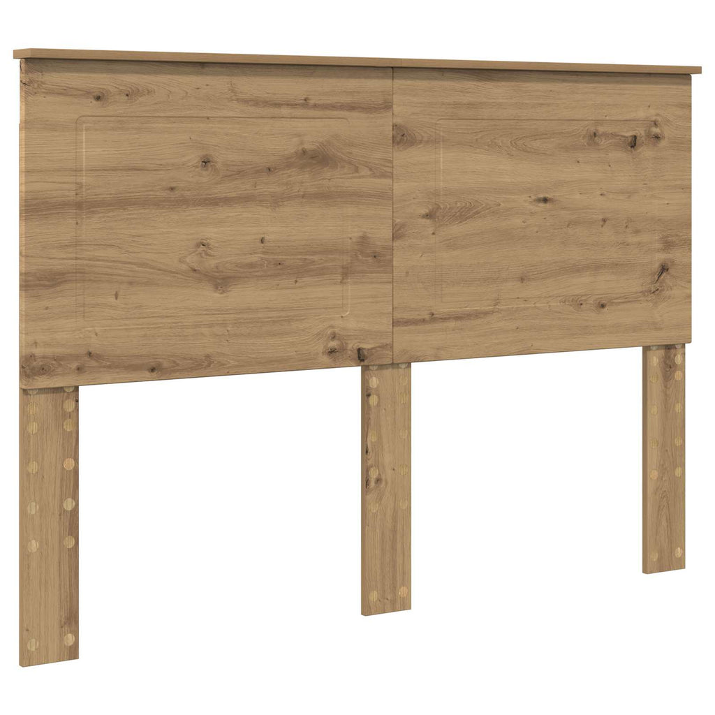 vidaXL Ramka łóżka Dąb rzemieślniczy 150 x 200 cm Lite drewno sosnowe