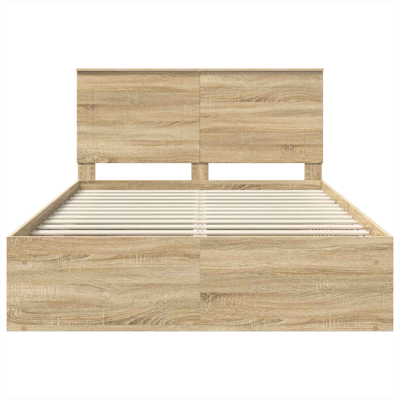 vidaXL Ramka łóżka Sonoma 140 x 190 cm Lite drewno sosnowe