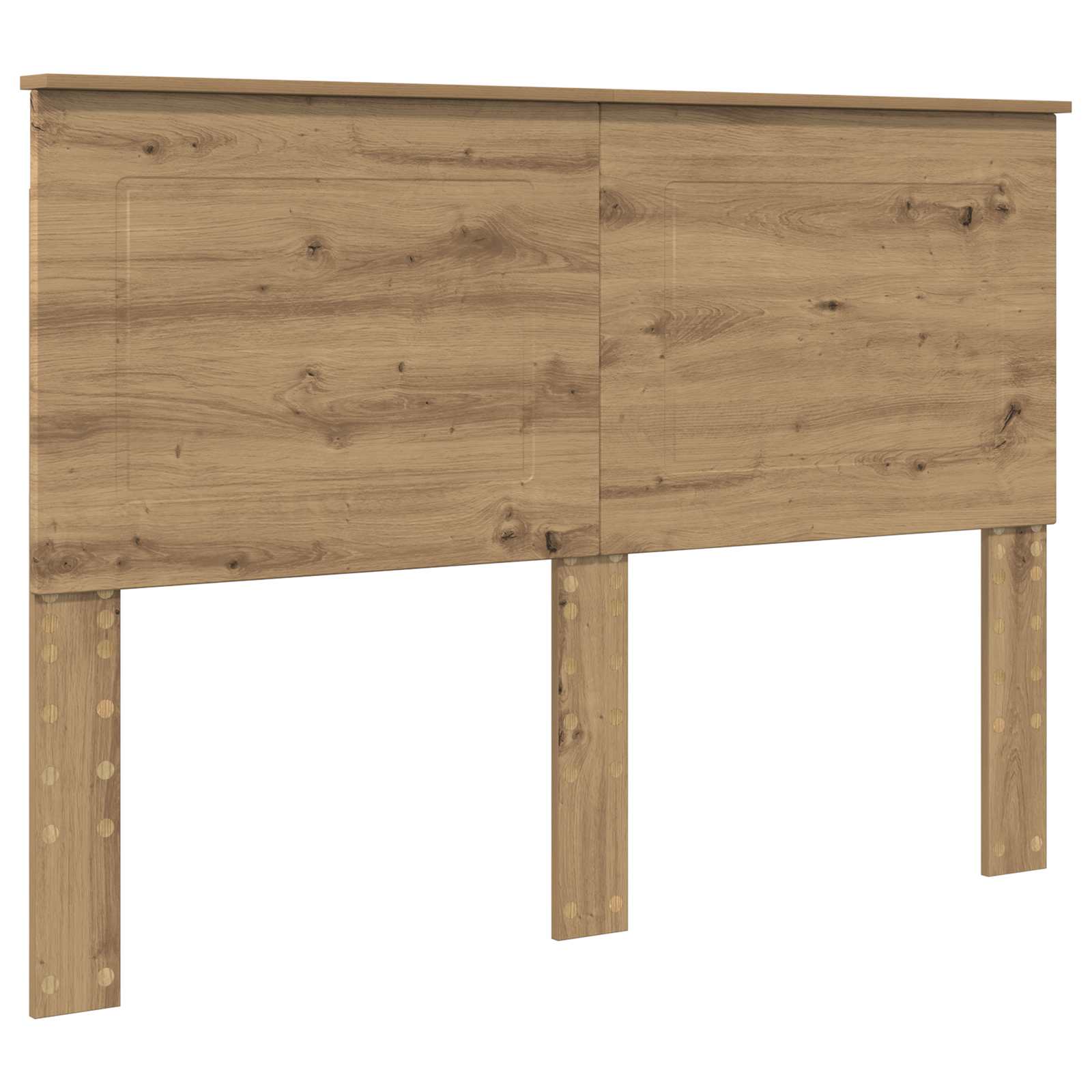 vidaXL Ramka łóżka Dąb rzemieślniczy 140 x 190 cm Lite drewno sosnowe