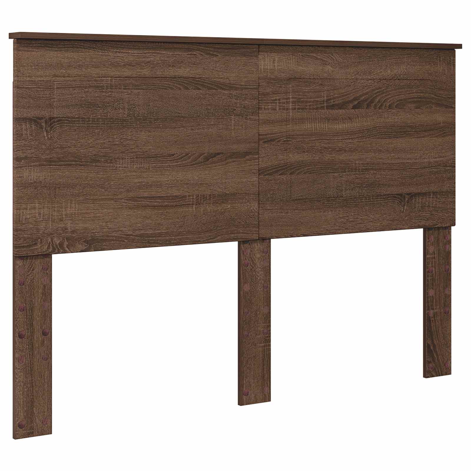 vidaXL Ramka łóżka Brązowy dąb 140 x 200 cm Lite drewno sosnowe