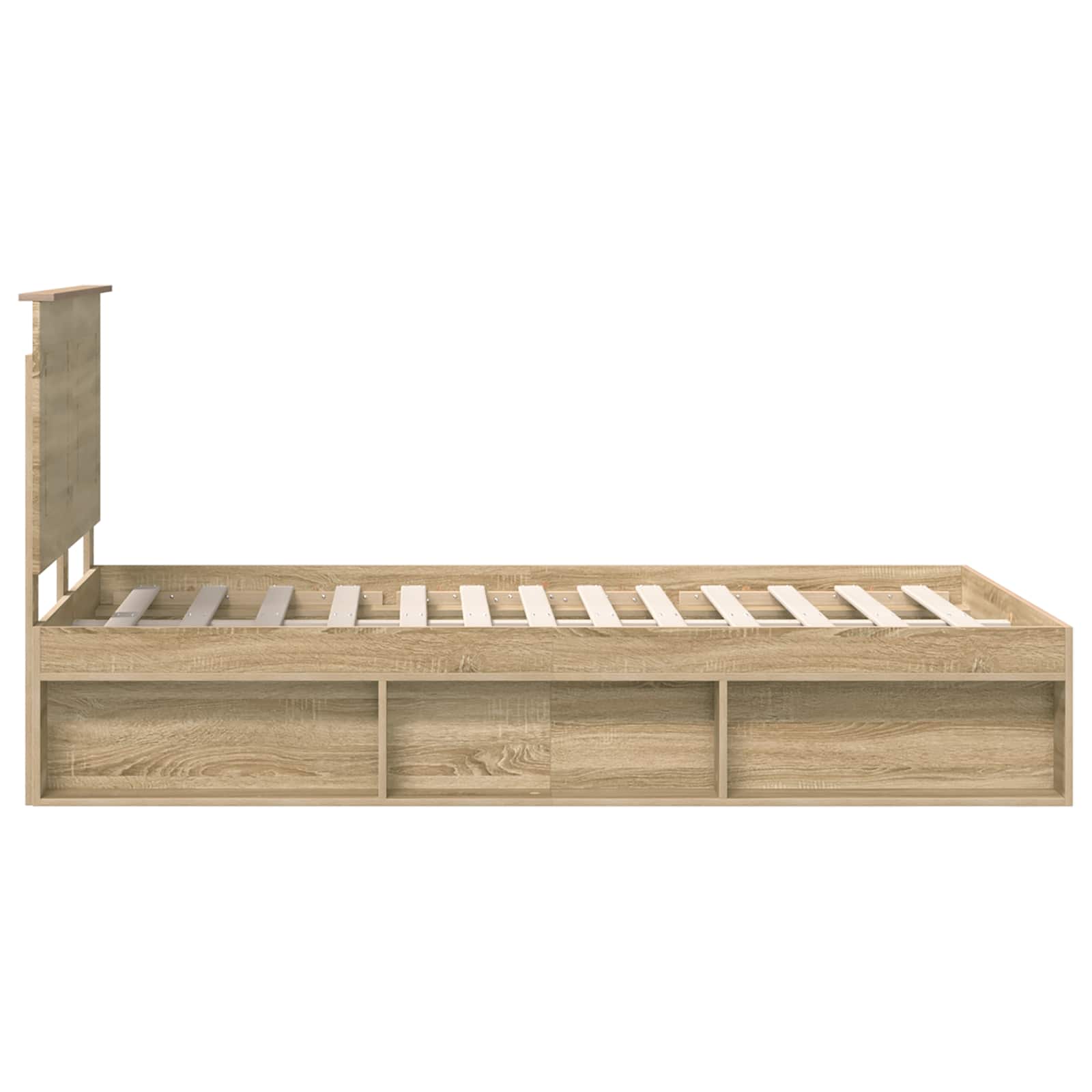 vidaXL Ramka łóżka Sonoma 120 x 190 cm Lite drewno sosnowe
