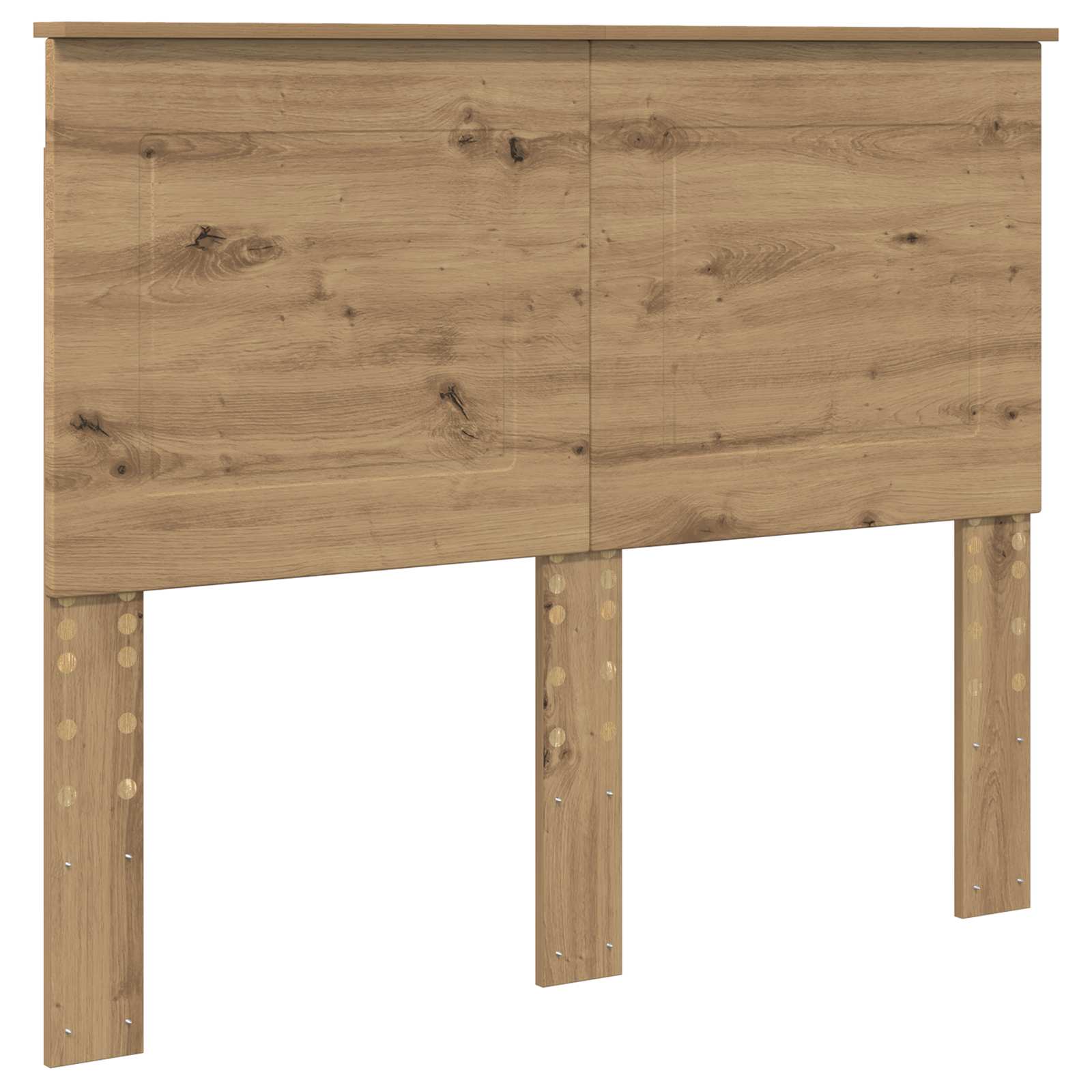 vidaXL Ramka łóżka Dąb rzemieślniczy 120 x 190 cm Lite drewno sosnowe