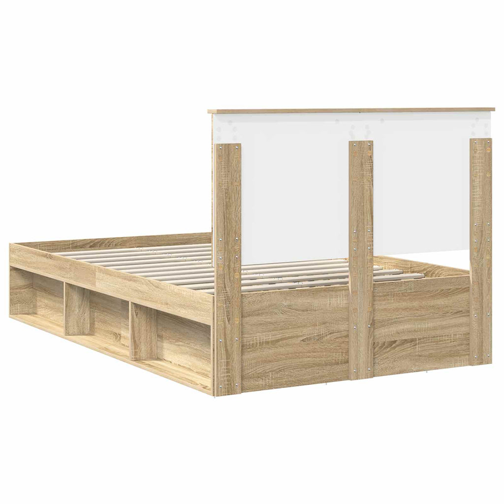vidaXL Ramka łóżka Sonoma 120 x 200 cm Lite drewno sosnowe