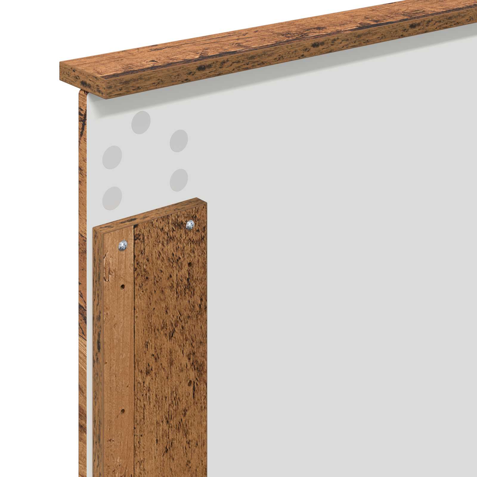 vidaXL Ramka łóżka Stare drewno 75 x 190 cm Lite drewno sosnowe