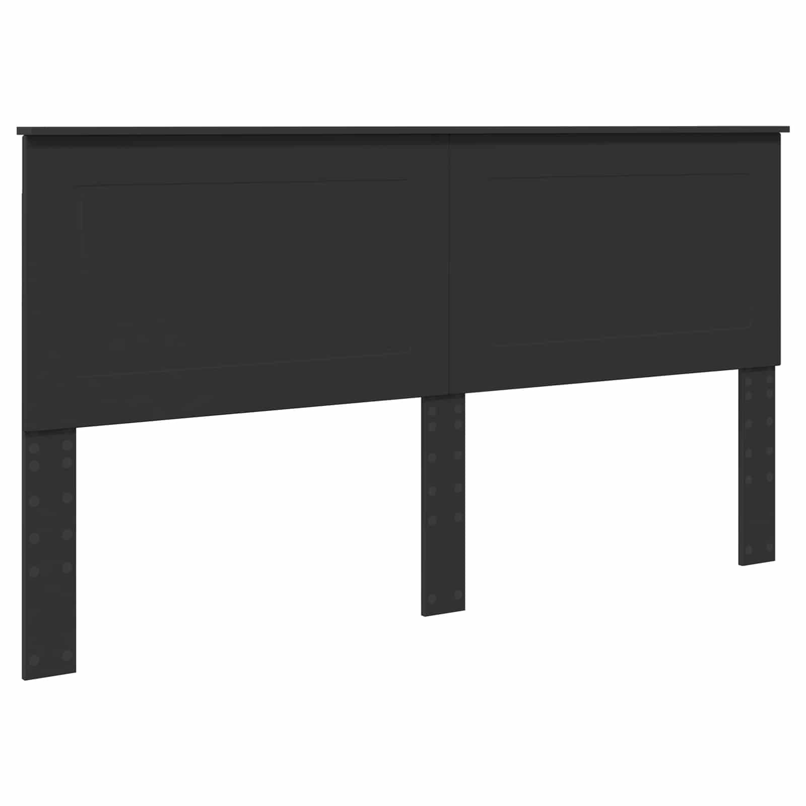 vidaXL Ramka łóżka z szufladą Czarny 180 x 200 cm Drewno inżynieryjne