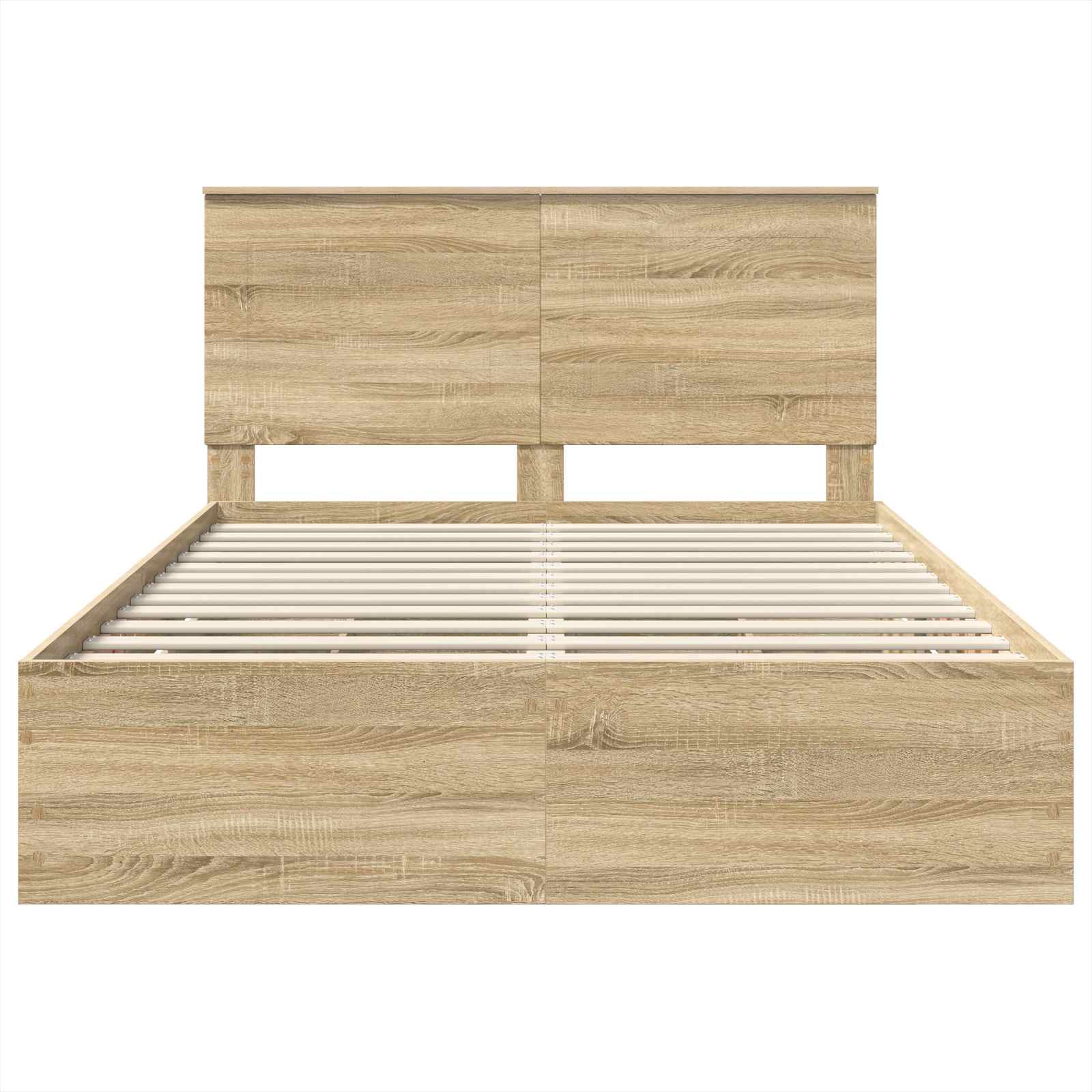 vidaXL Ramka łóżka Dąb Sonoma 150 x 200 cm Drewno inżynieryjne