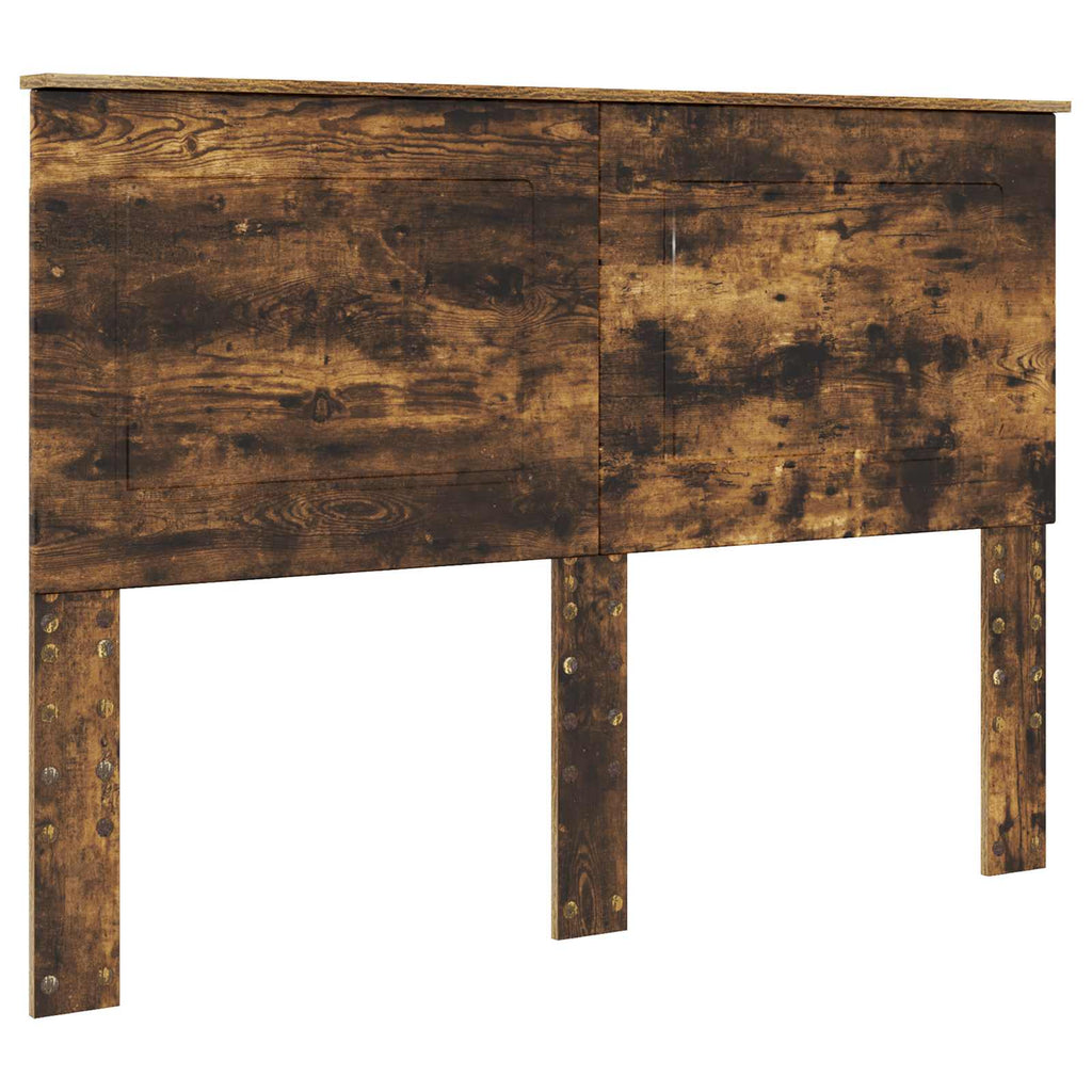 vidaXL Ramka łóżka Dąb wędzony 150 x 200 cm Drewno inżynieryjne