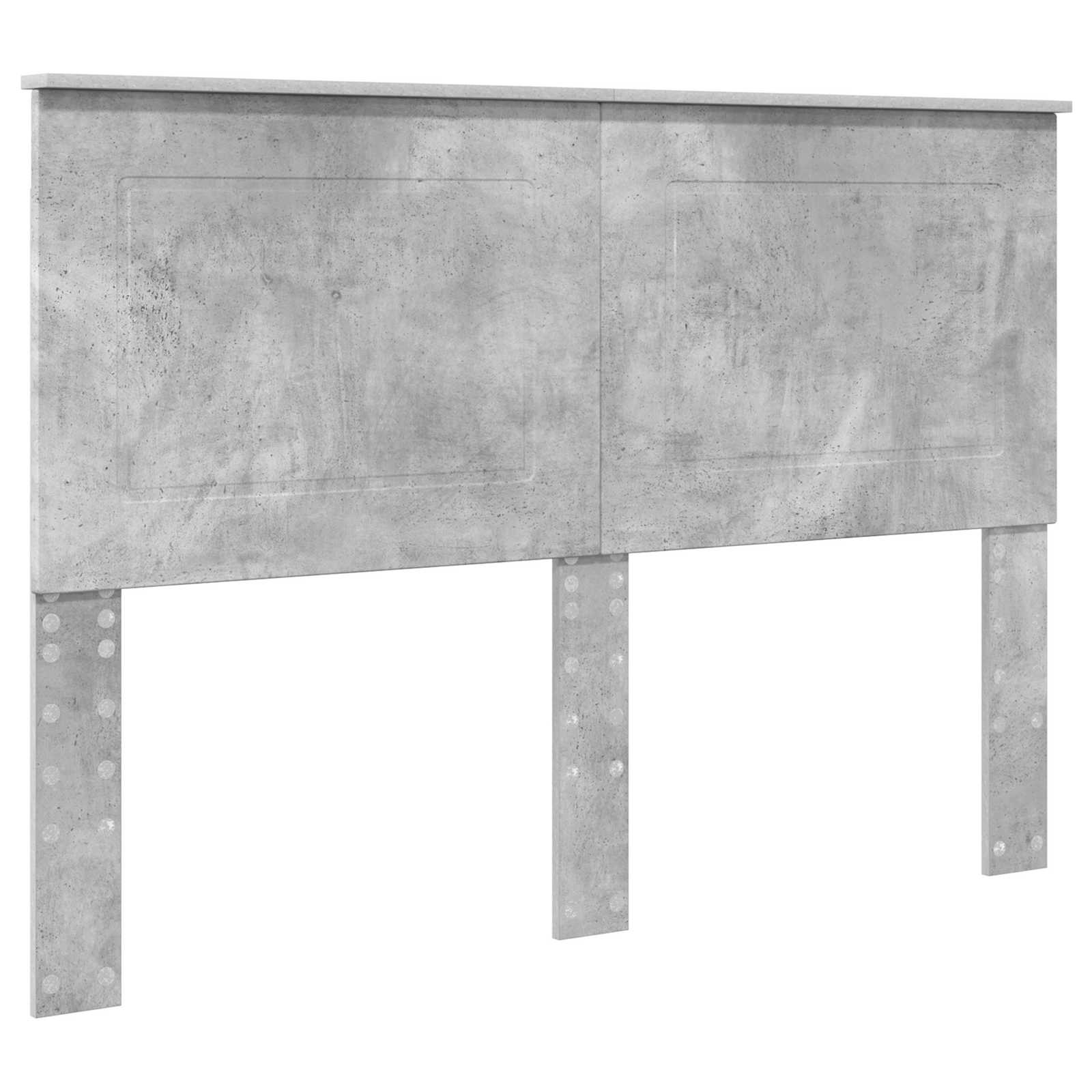 vidaXL Ramka łóżka Betonowy szary 140 x 190 cm Materiał drewnopochodny