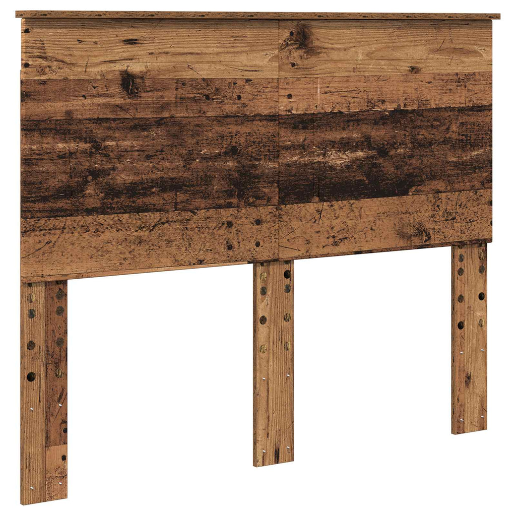 vidaXL Ramka łóżka Stare drewno 120 x 190 cm Materiał drewnopochodny