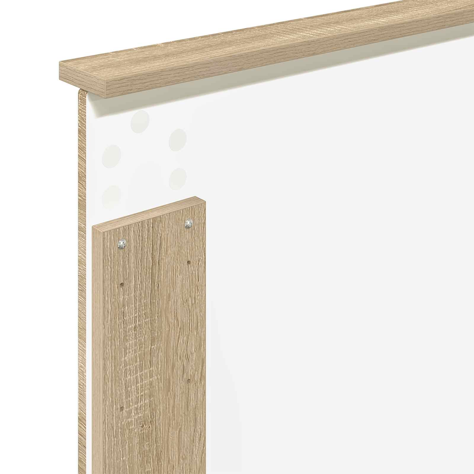 vidaXL Ramka łóżka Dąb Sonoma 100 x 200 cm Materiał drewnopochodny