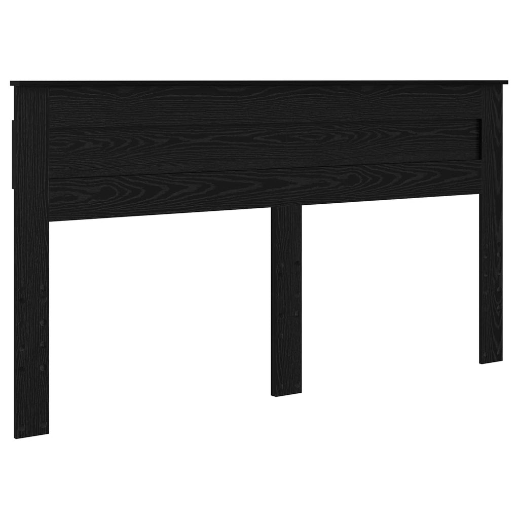 vidaXL Ramka łóżka Czarny 200 x 200 cm Lite drewno sosnowe