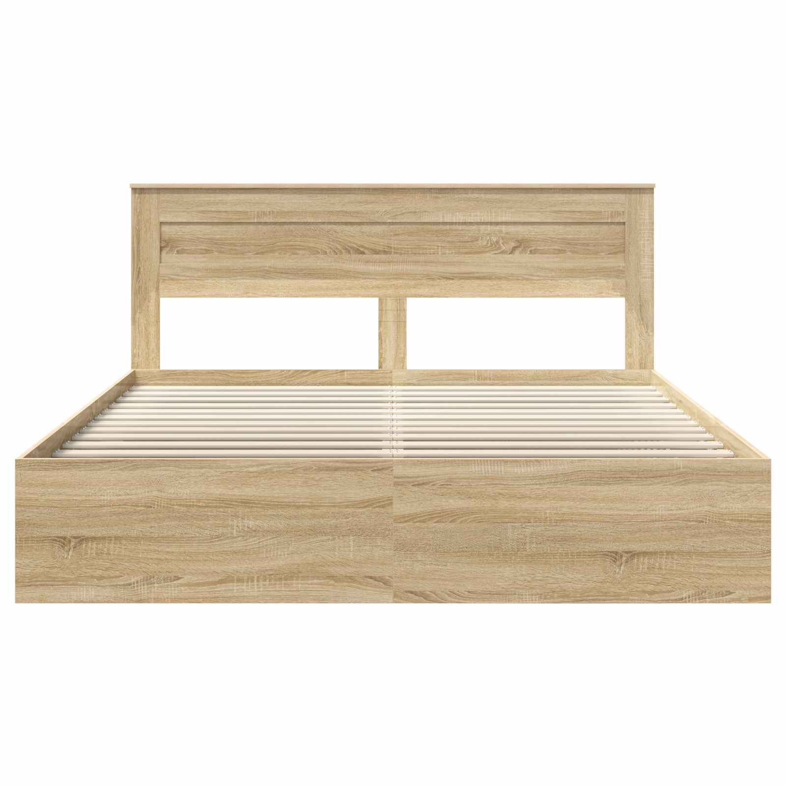 vidaXL Ramka łóżka Sonoma 200 x 200 cm Lite drewno sosnowe
