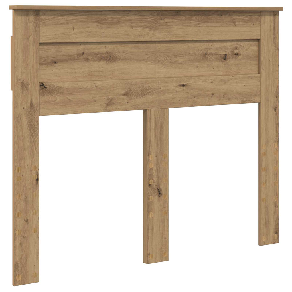 vidaXL Ramka łóżka Dąb rzemieślniczy 120 x 190 cm Lite drewno sosnowe