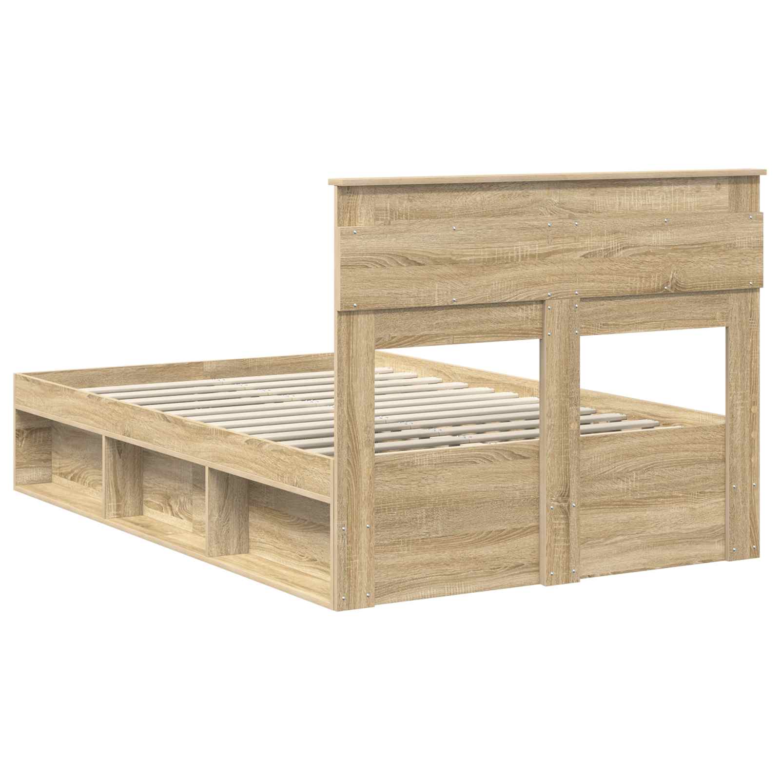 vidaXL Ramka łóżka Sonoma 120 x 200 cm Lite drewno sosnowe