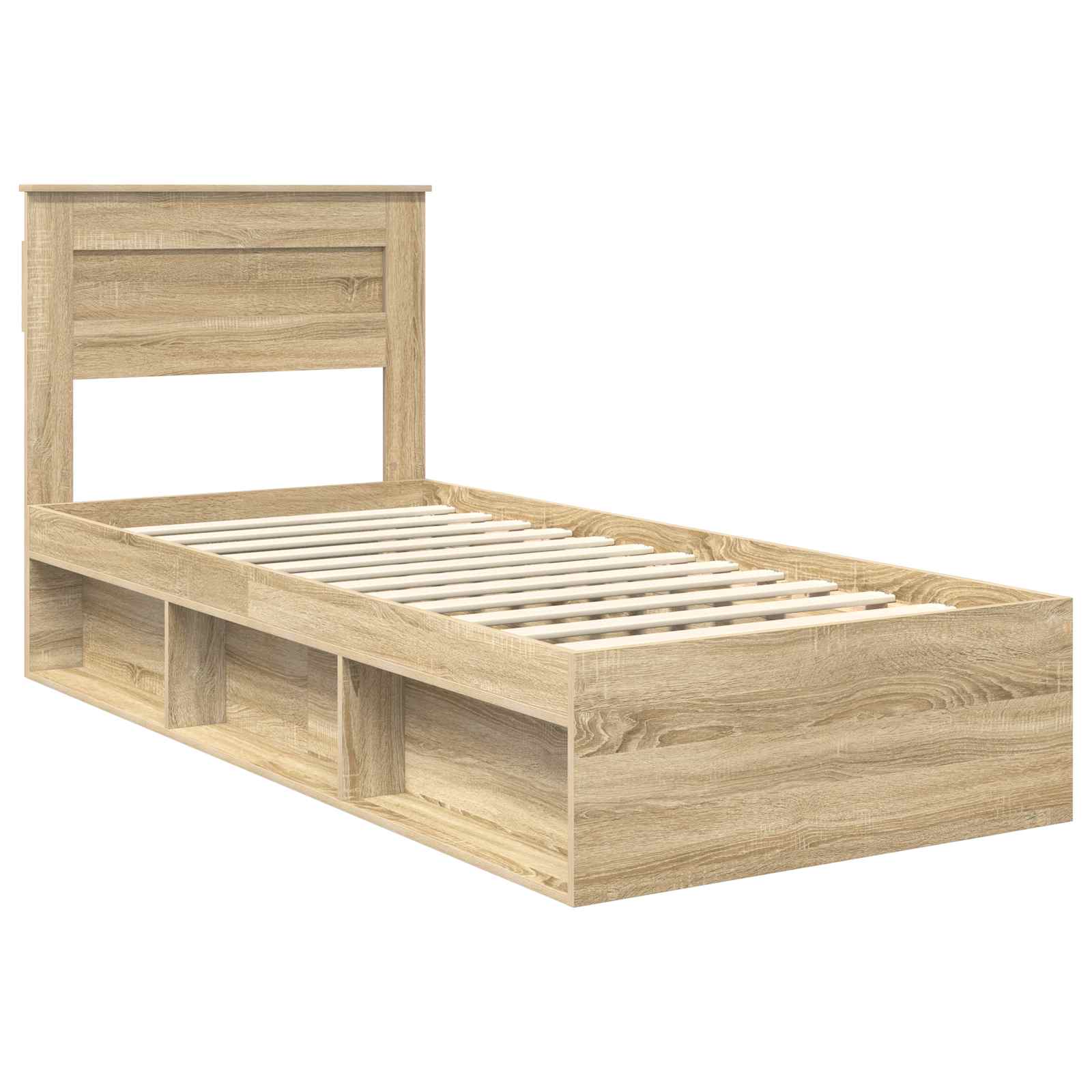 vidaXL Ramka łóżka Sonoma 100 x 200 cm Lite drewno sosnowe