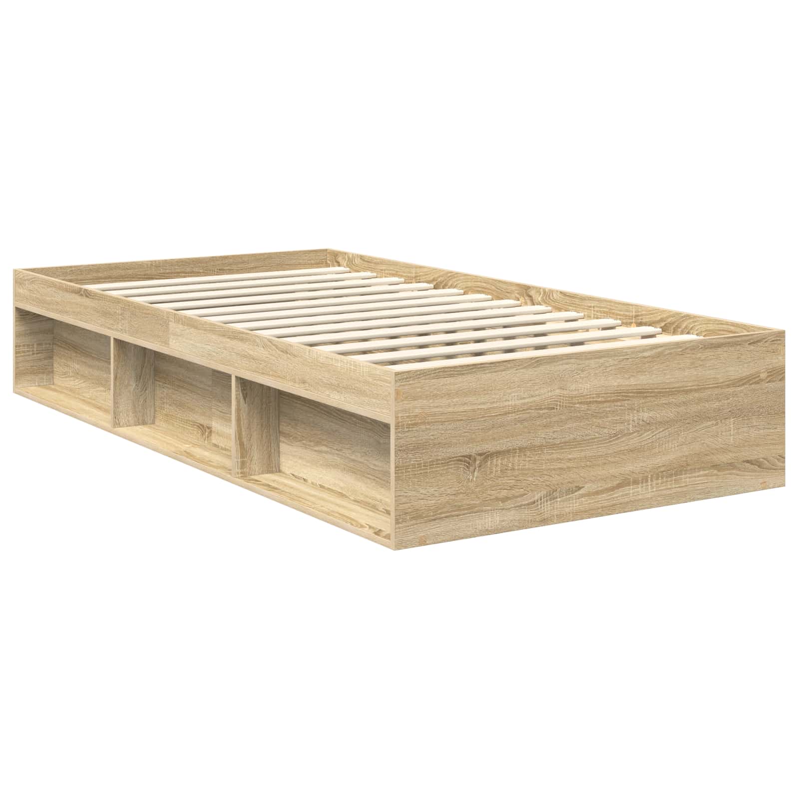 vidaXL Ramka łóżka Sonoma 100 x 200 cm Lite drewno sosnowe