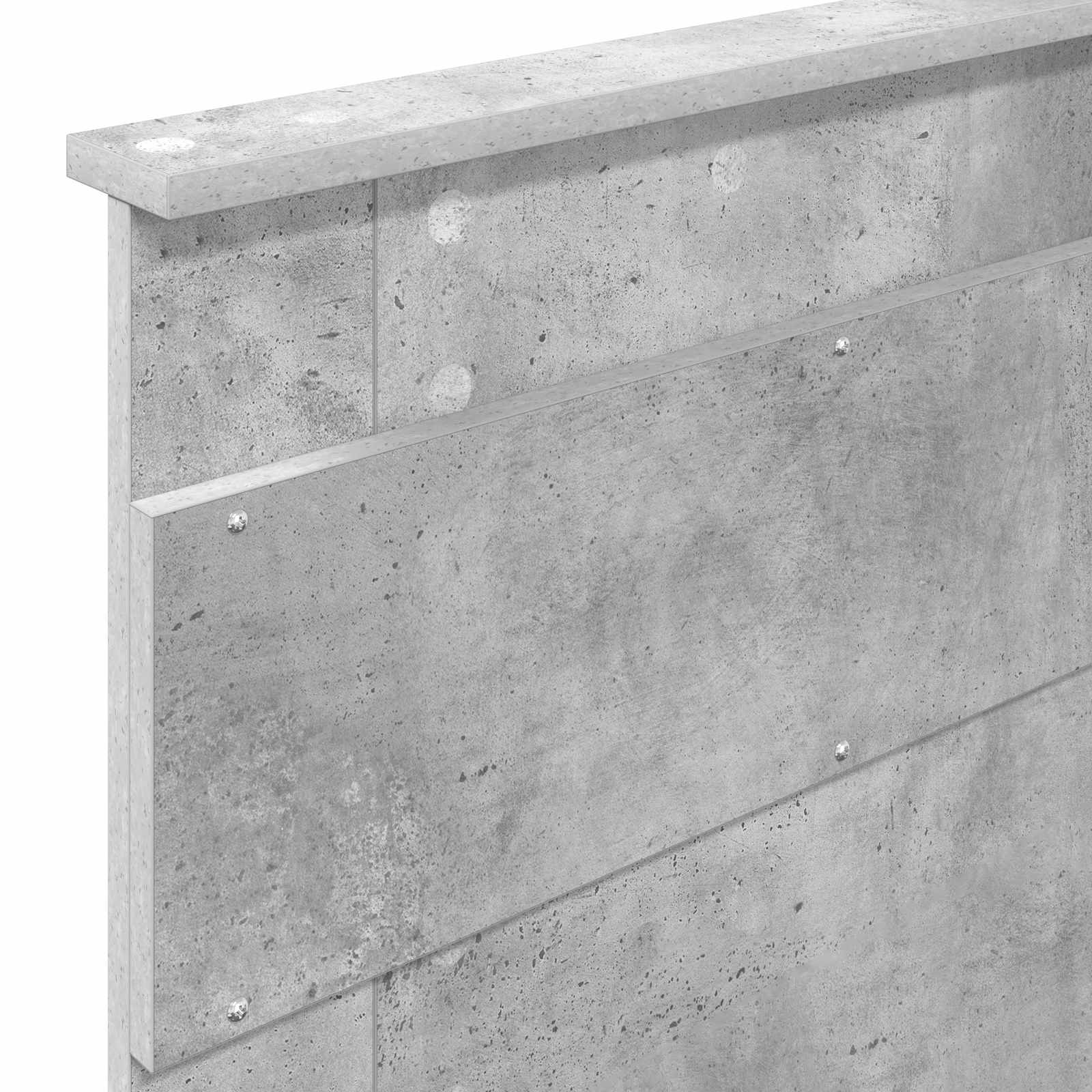 vidaXL Ramka łóżka Szary beton 90 x 190 cm Lite drewno sosnowe
