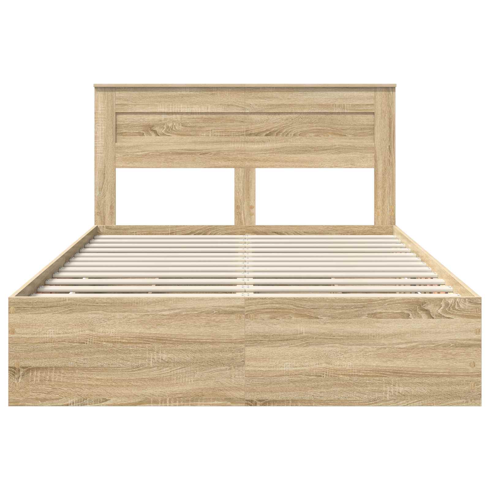vidaXL Ramka łóżka Dąb Sonoma 150 x 200 cm Drewno inżynieryjne