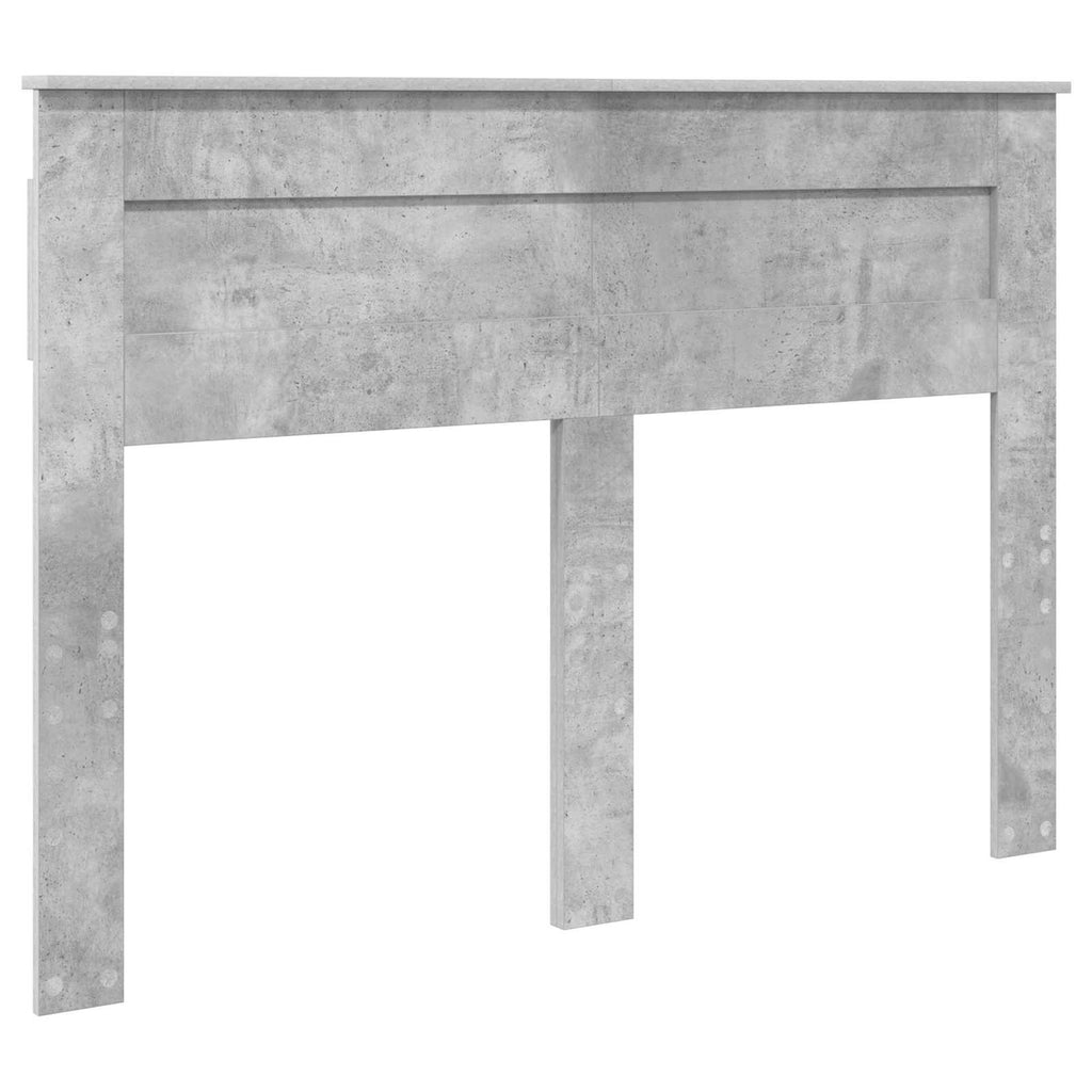 vidaXL Ramka łóżka Betonowy szary 150 x 200 cm Drewno inżynieryjne