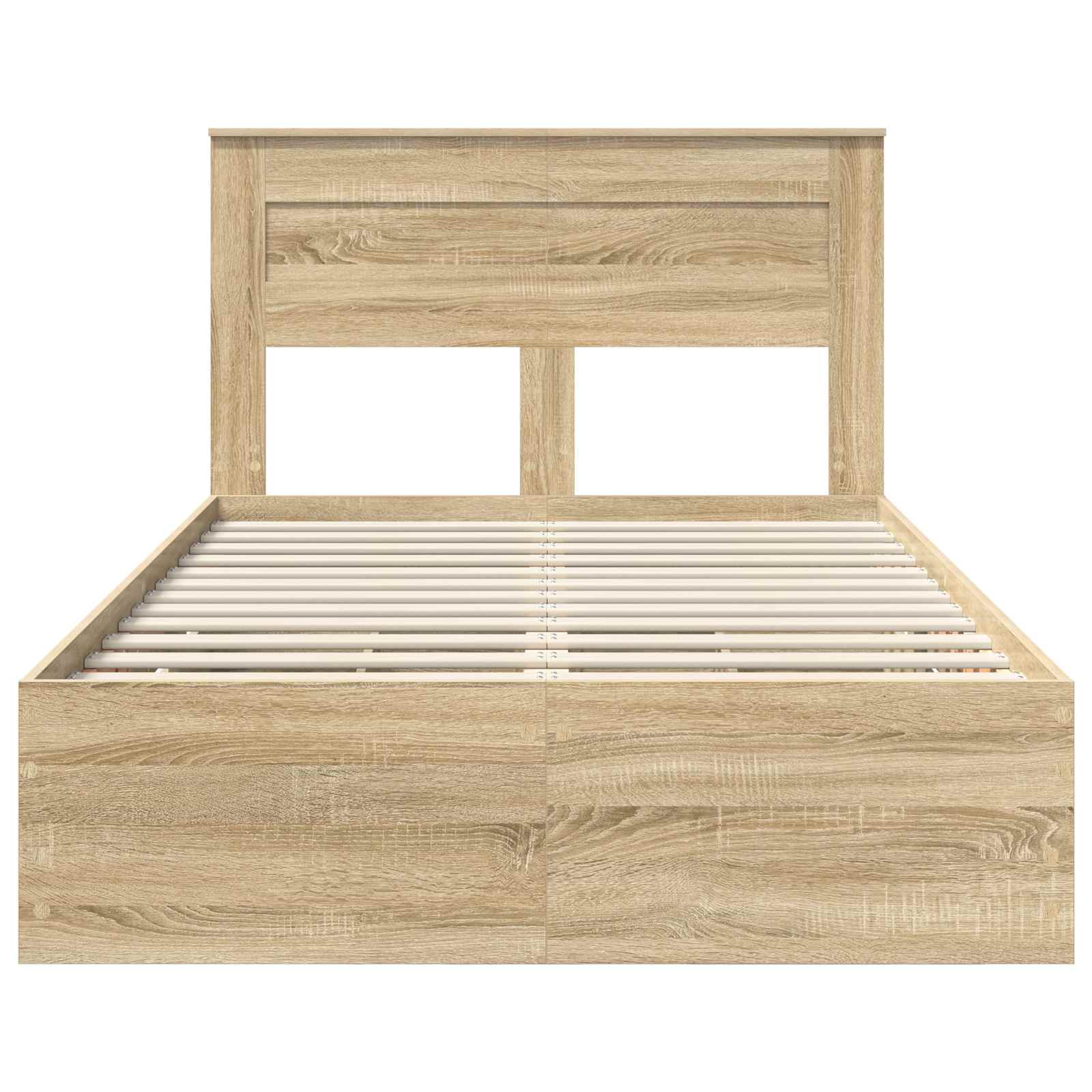 vidaXL Ramka łóżka Dąb Sonoma 120 x 200 cm Drewno inżynieryjne