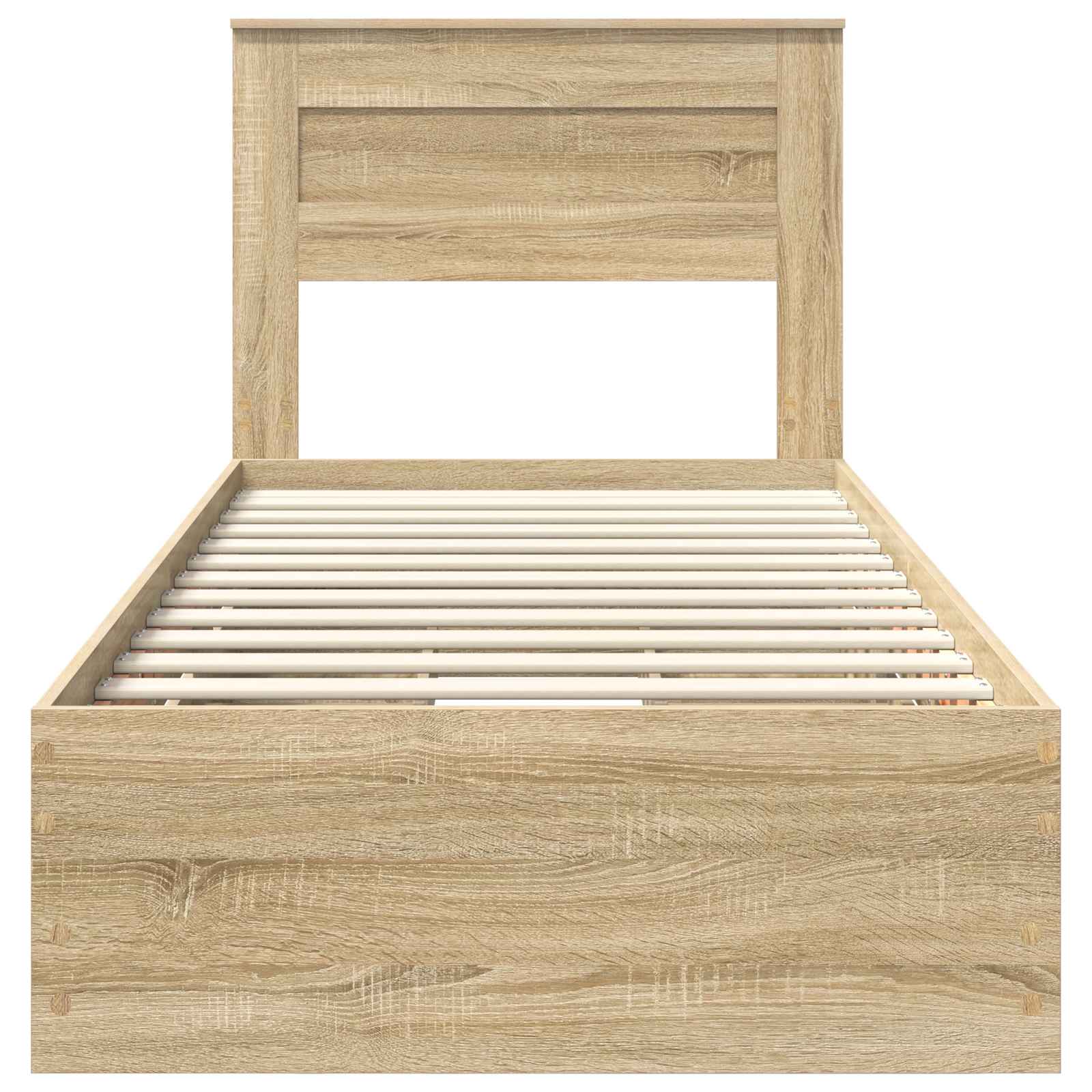 vidaXL Ramka łóżka Dąb Sonoma 100 x 200 cm Drewno inżynieryjne