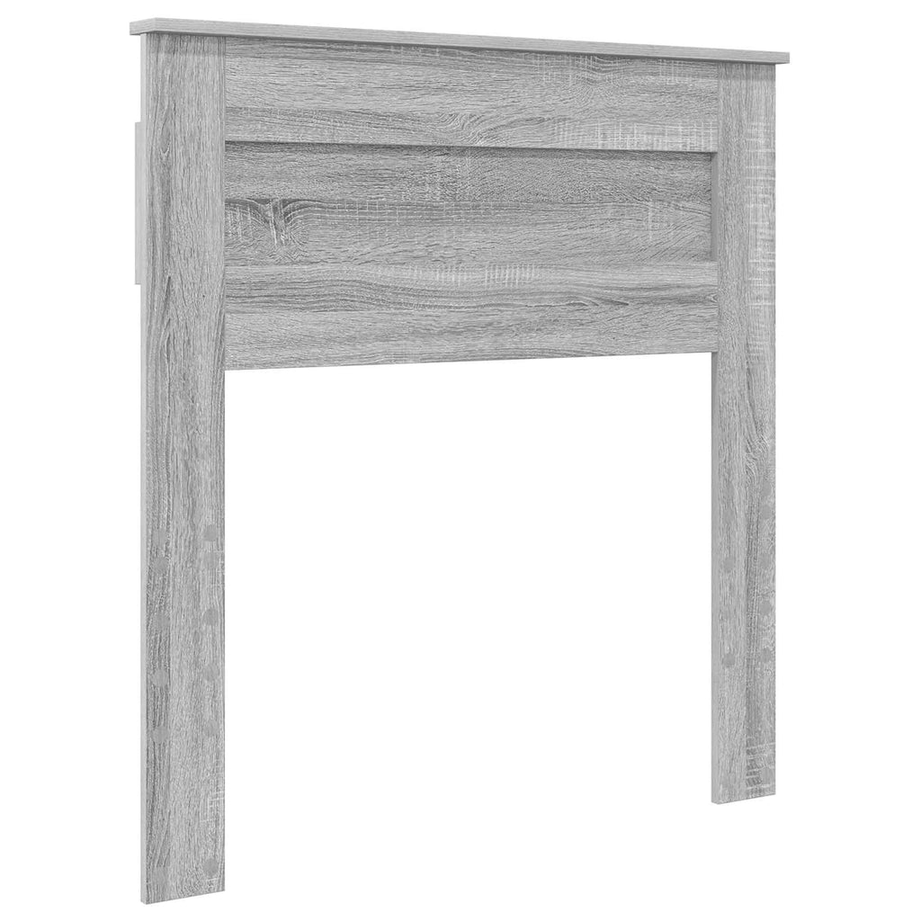 vidaXL Ramka łóżka Szary Sonoma 75 x 190 cm Drewno inżynieryjne