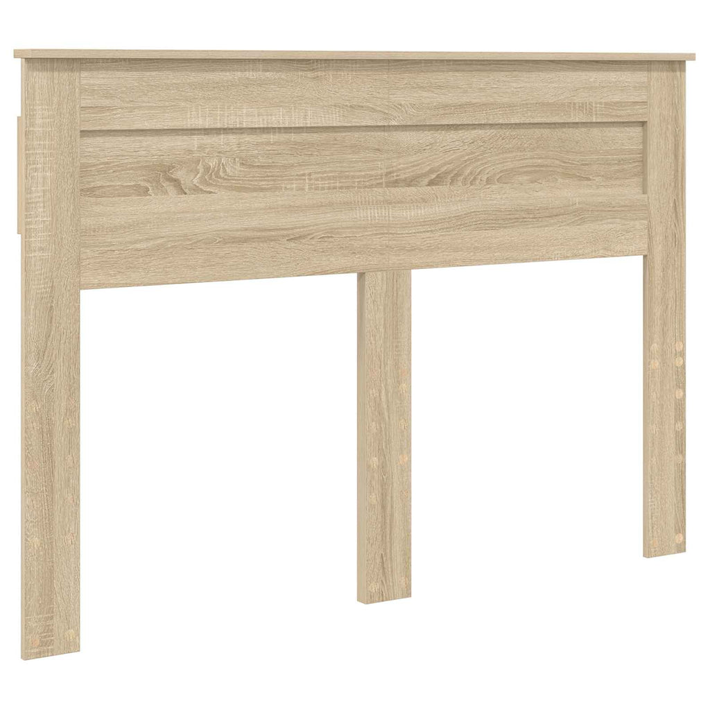 vidaXL Ramka łóżka Dąb Sonoma 140 x 190 cm Materiał drewnopochodny