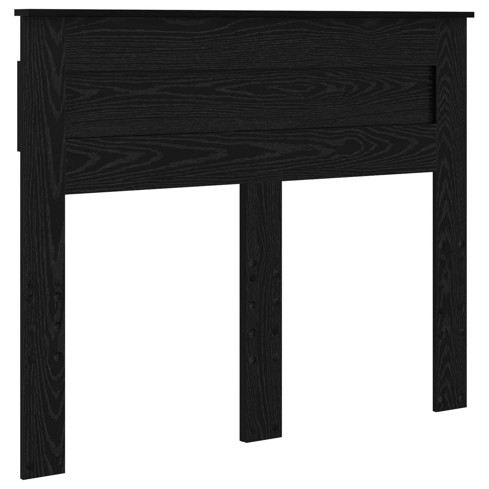 vidaXL Ramka łóżka Czarny Dąb 135 x 190 cm Materiał drewnopochodny