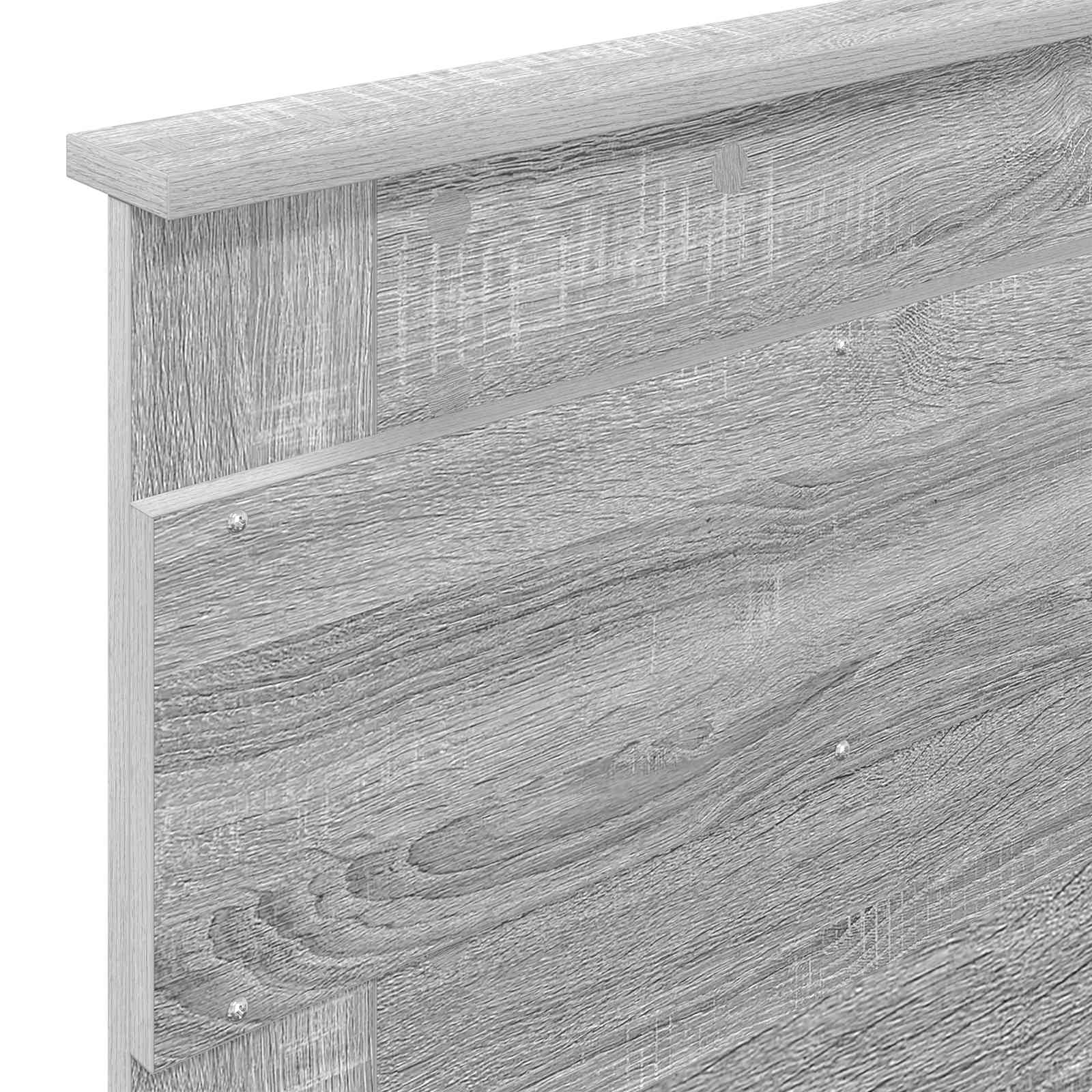 vidaXL Ramka łóżka Szary Sonoma 90 x 190 cm Materiał drewnopochodny
