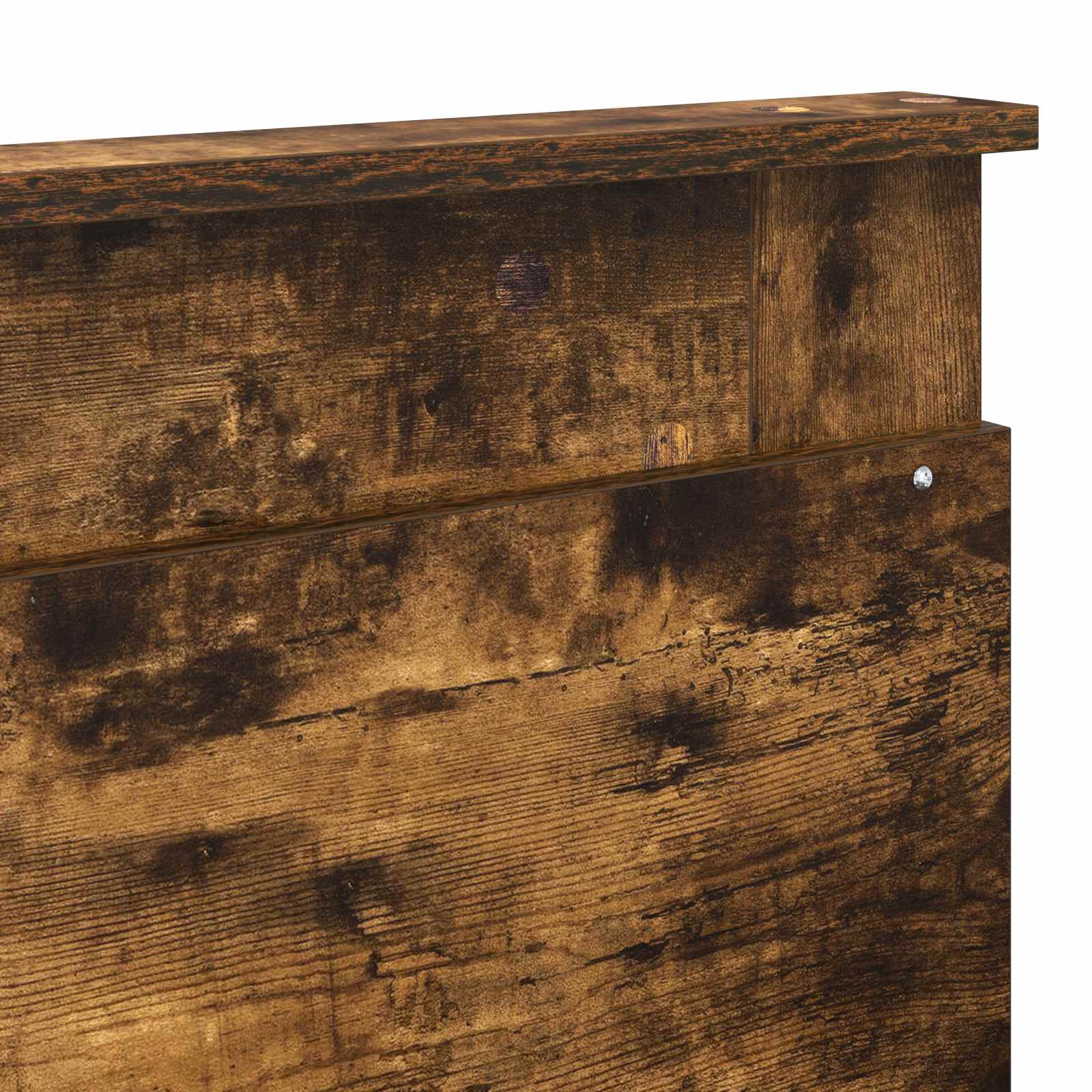 vidaXL Ramka łóżka Dąb wędzony 200 x 200 cm Lite drewno sosnowe