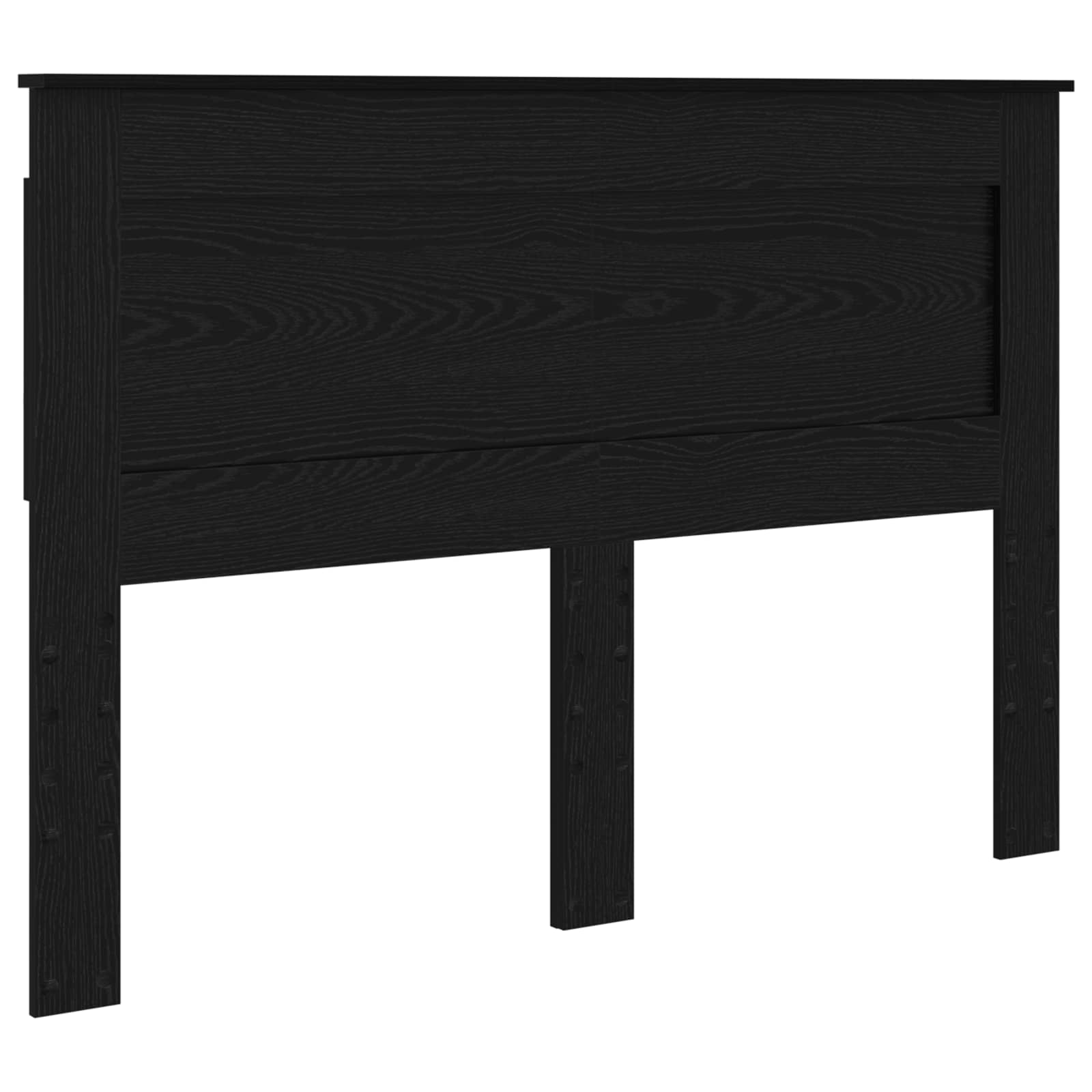 vidaXL Ramka łóżka z szufladą Czarny 150 x 200 cm Lite drewno sosnowe
