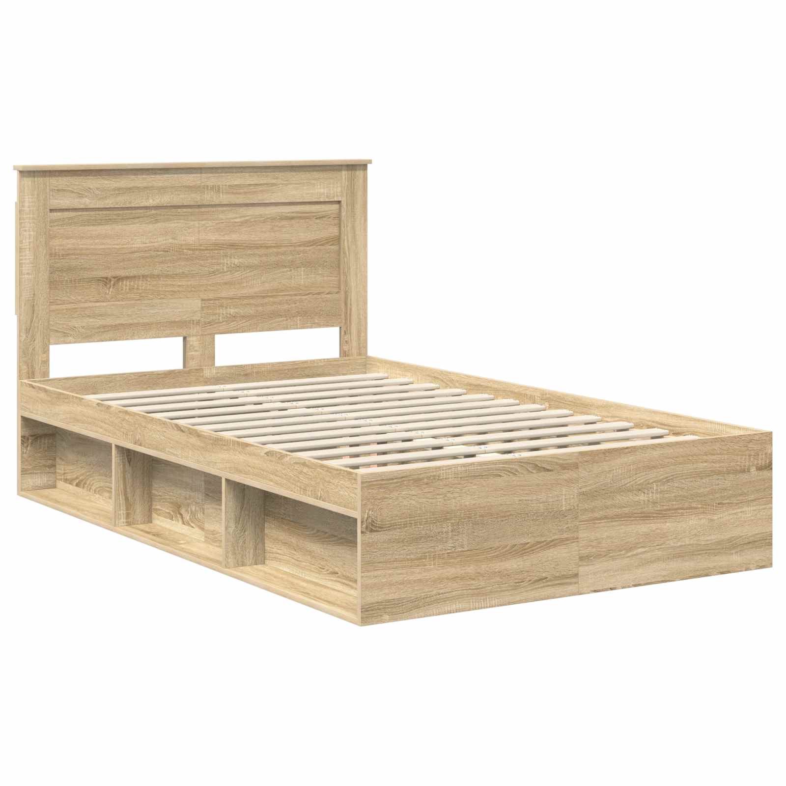 vidaXL Ramka łóżka Sonoma 120 x 190 cm Lite drewno sosnowe