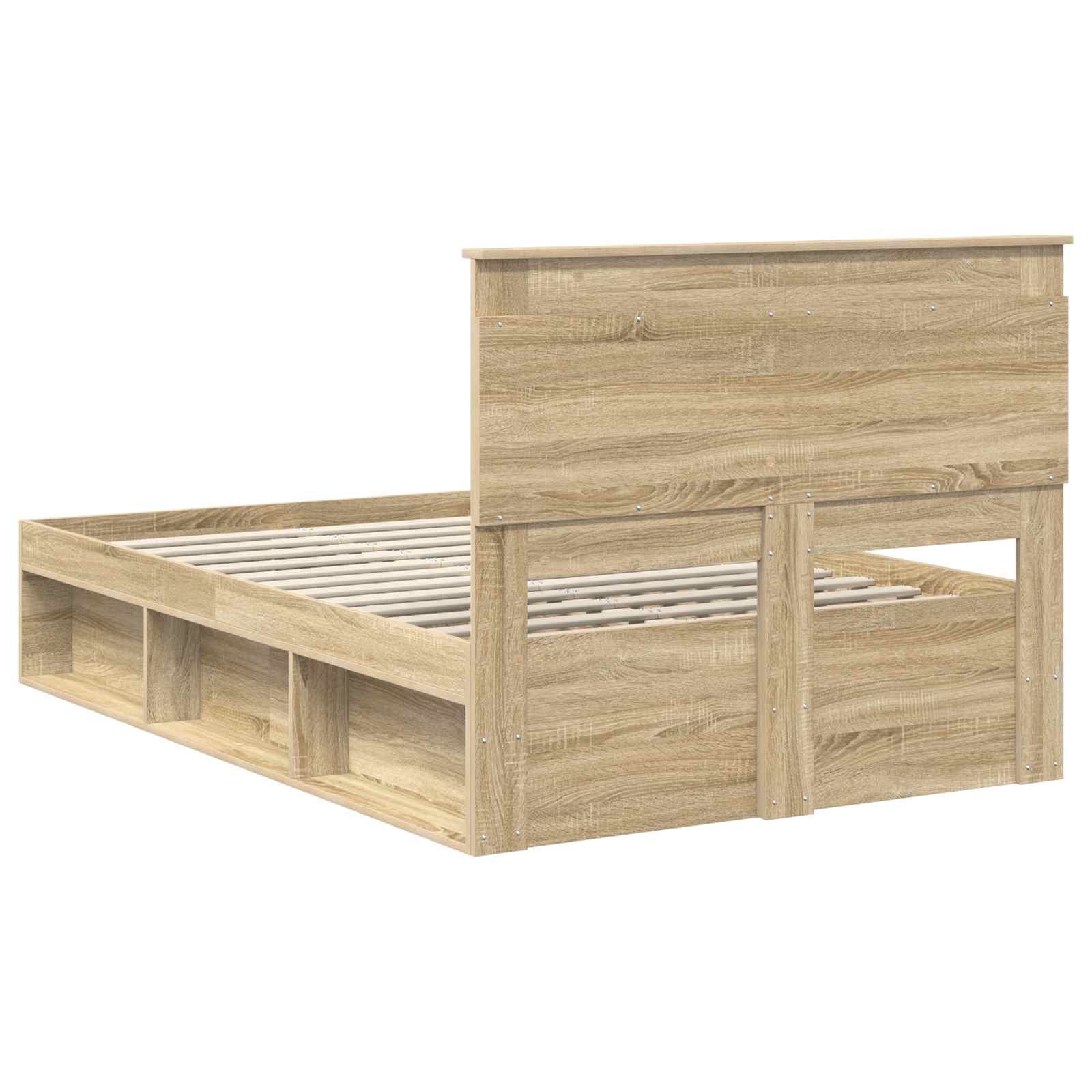 vidaXL Ramka łóżka Sonoma 120 x 190 cm Lite drewno sosnowe