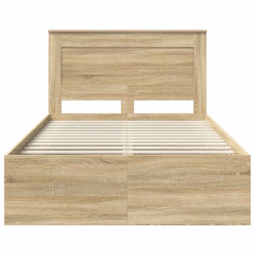 vidaXL Ramka łóżka Sonoma 120 x 190 cm Lite drewno sosnowe