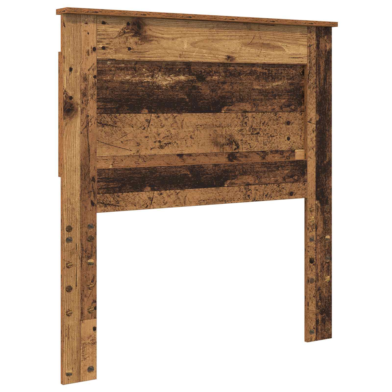 vidaXL Ramka łóżka Stare drewno 75 x 190 cm Lite drewno sosnowe