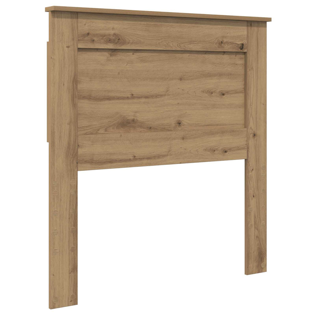 vidaXL Ramka łóżka Dąb rzemieślniczy 75 x 190 cm Lite drewno sosnowe