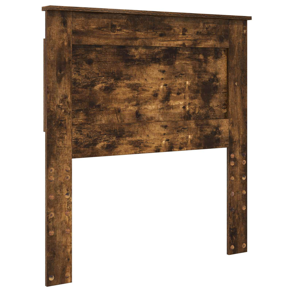 vidaXL Ramka łóżka Dąb wędzony 75 x 190 cm Drewno inżynieryjne
