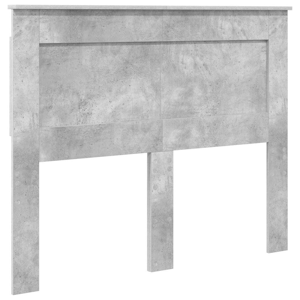 vidaXL Łóżko z miejscem do przechowywania Betonowy szary 135 x 190 cm