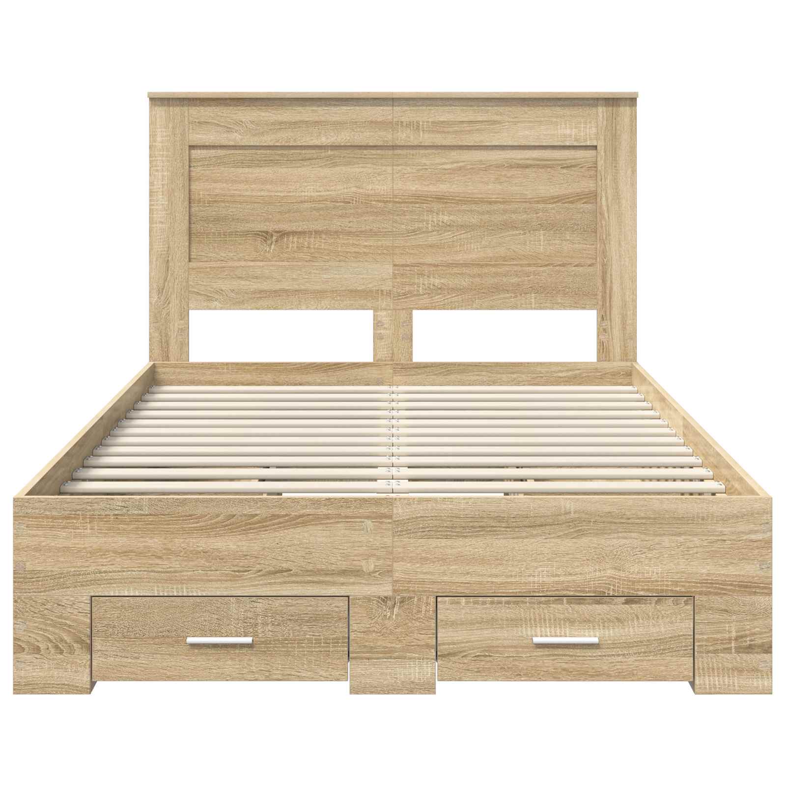 vidaXL Ramka łóżka Dąb Sonoma 120 x 200 cm Materiał drewnopochodny