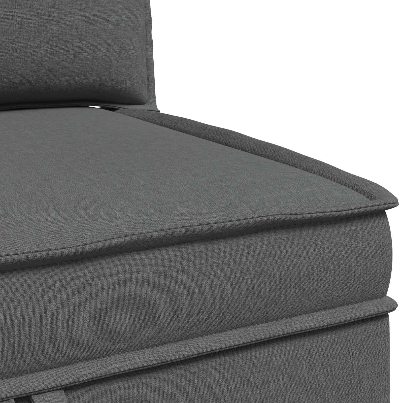 vidaXL Modularny Zestaw Sofy z Przechowalnią 4 pcs ciemnoszary tkanina