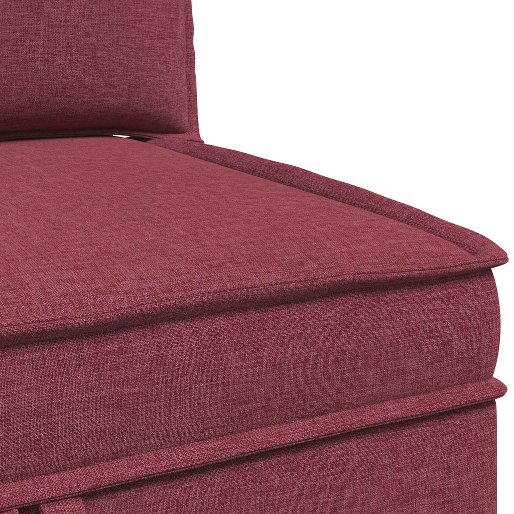 vidaXL Modularny Zestaw Sofy z Przechowalnią 3 pcs Czerwone wino