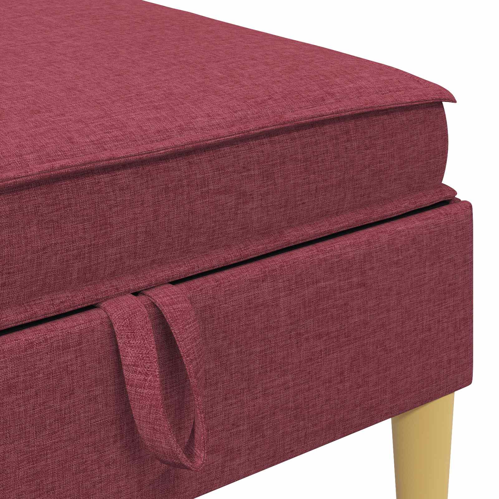 vidaXL Modularny Zestaw Sofy z Przechowalnią 6 pcs Czerwone wino